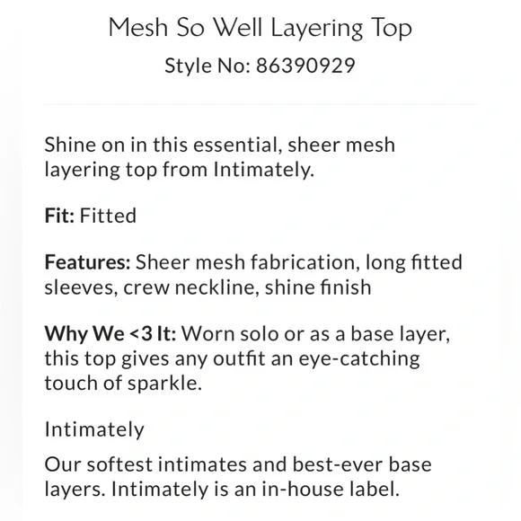 NEW Free People Intimately L Mesh So Well Layering Top Red Wine Metallic NWT - Picture 10 of 11